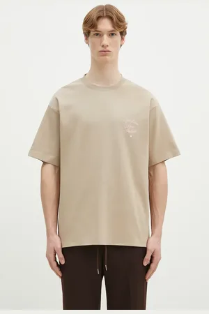 Drôle de Monsieur T-shirt bawełniany Le T-Shirt Slogan Vignes męski kolor z nadrukiem F-TS226-CO002-BG