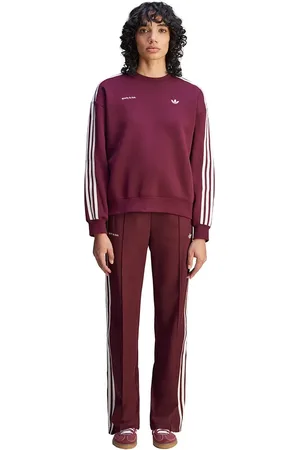 adidas Spodnie dresowe x Sporty & Rich Sweatshirt damskie kolor gładkie JN5324