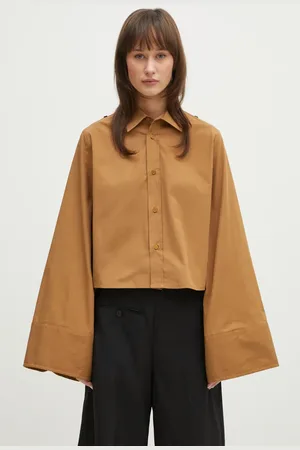 Maison Margiela Koszula bawełniana damska kolor regular z kołnierzykiem klasycznym S52DT0044