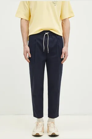 Drôle de Monsieur Spodnie Le Pantalon Cropped Cargo męskie kolor proste F-BP153-CO106-NY