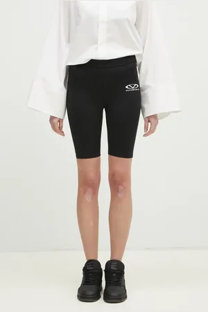 Vetements Szorty Oval Logo damskie kolor z nadrukiem medium waist WA66SS200B