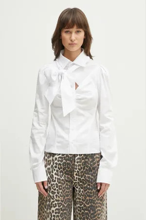 OTTOLINGER Koszula Deconstructed Lavalliere Blouse damska kolor slim z kołnierzykiem klasycznym 111-400211-01