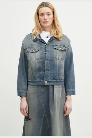 Maison Margiela Kurtka jeansowa kolor przejściowa oversize S52AM0319
