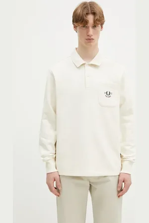 Fred Perry Bluza bawełniana męska kolor z aplikacją M9846.560