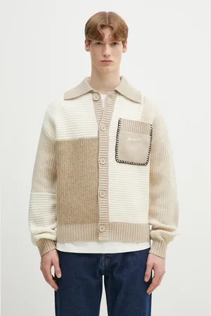 Axel Arigato Kardigan wełniany Franco Patch Cardigan męski kolor A3066002