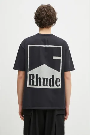 Rhude T-shirt bawełniany Chevron męski kolor z nadrukiem RHPS25TT02012