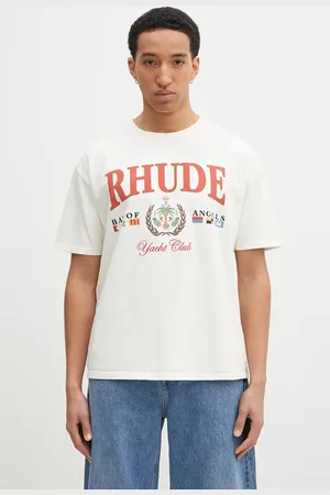 Rhude T-shirt bawełniany Bay Of Angels męski kolor z nadrukiem RHPS25TT01012