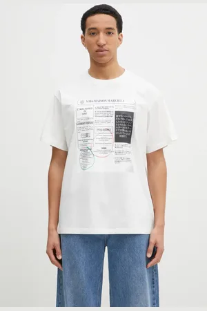 Maison Margiela T-shirt bawełniany męski kolor z nadrukiem SH0GC0043