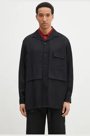 Y-3 Koszula Rayon Twill Shirt męska kolor relaxed z kołnierzykiem klasycznym JD3524