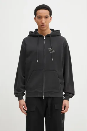 Filling pieces Bluza bawełniana Topiary męska kolor z kapturem z nadrukiem 80699840626
