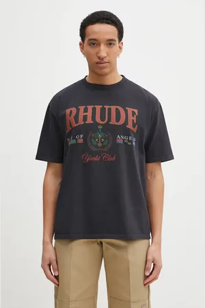 Rhude T-shirt bawełniany Bay Of Angels męski kolor z nadrukiem RHPS25TT01012