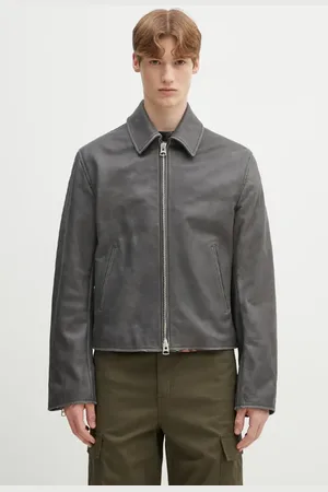 Kenzo Kurtka skórzana kolor przejściowa FF55LB1440AB.96