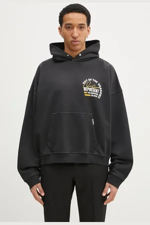 Represent Bluza bawełniana Out Of The Shadows Hoodie męska kolor z kapturem z nadrukiem MLM41056.04