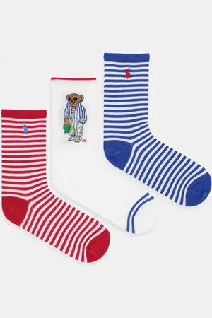 Ralph Lauren Skarpetki 3-pack damskie kolor 455972027