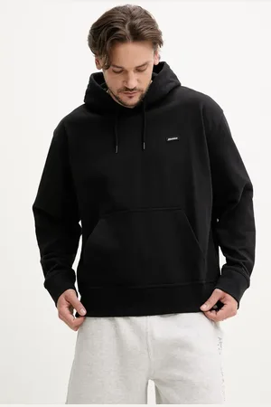 Dickies Bluza Clancy Heavyweight Hoodie Black męska kolor z kapturem gładka DK0A87CJBLK1