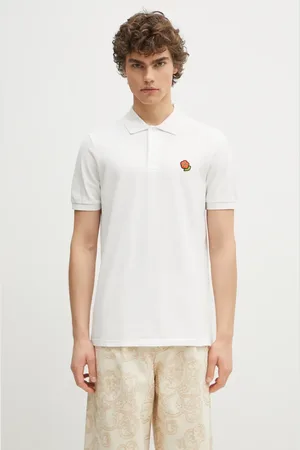 Kenzo Polo bawełniane Pop męski kolor gładki FF55PO5424PU.02