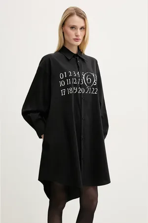 Maison Margiela Sukienka kolor mini oversize S52CT0788.M35043