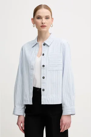 Barbour Koszula bawełniana June damska kolor relaxed z kołnierzykiem klasycznym LOS0070BL23