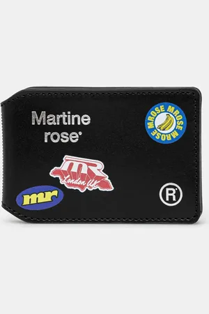 MARTINE ROSE Etui na kartę skórzane Oyster Card Wallet kolor 1150LP16030