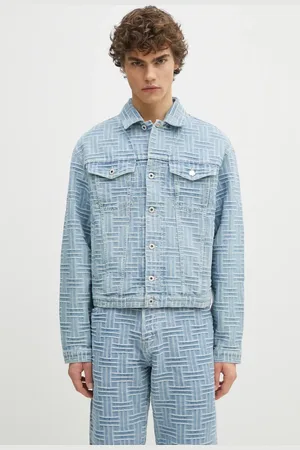 Kenzo Kurtka jeansowa kolor przejściowa FF55DV3026J4.DB
