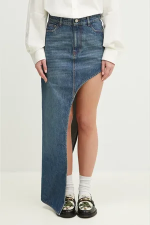COPERNI Spódnica jeansowa One-Leg Denim kolor mini ołówkowa COPJ84F2014