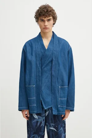 Kenzo Kurtka z domieszką lnu kolor przejściowa FF55DV1436T1.DM