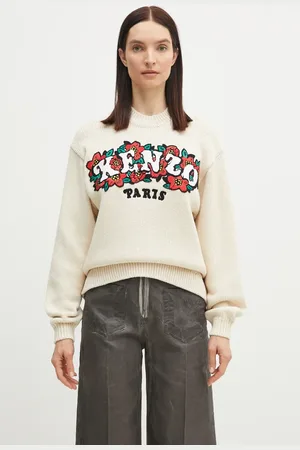 Kenzo Sweter wełniany x Verdy damski kolor ciepły FF52PU4913CX.02
