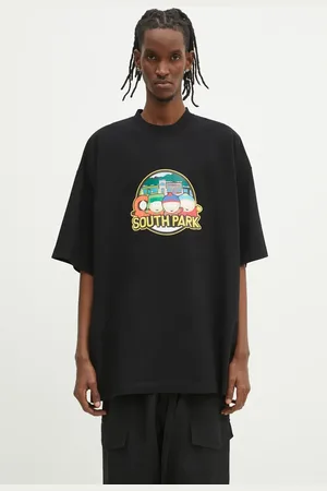 Vetements T-shirt bawełniany Southpark Oversized męski kolor z nadrukiem UA66TR610B
