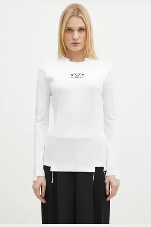 Vetements Longsleeve Oval Logo Cut-Up damski kolor UA66LS600W
