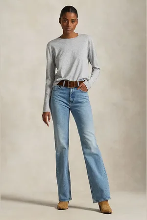 Ralph Lauren Jeansy bawełniane damskie high waist 211970178