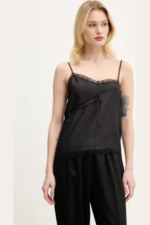 Maison Margiela Bluzka jedwabna damska kolor gładka S52NC0344.M35244