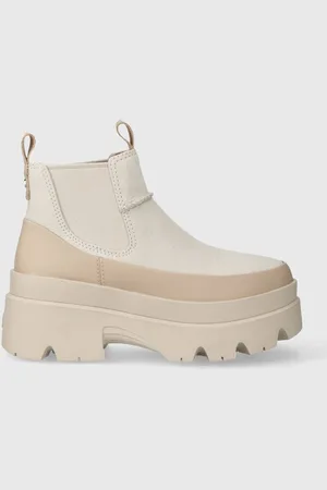 UGG Sztyblety Brisbane Chelsea damskie kolor na platformie 1143842