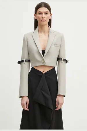 COPERNI Marynarka Hybrid Cropped Tailored kolor jednorzędowa COPV74F3004