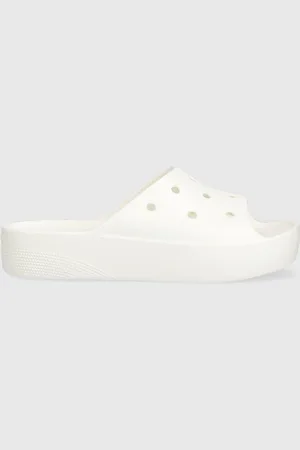 Crocs Klapki Classic Platform Slide damskie kolor na platformie 208180