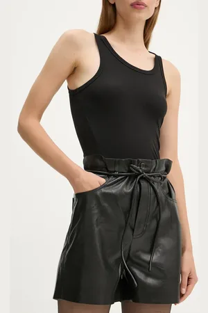 Nanushka Szorty SCEPA damskie kolor gładkie high waist NW24PFOW10551