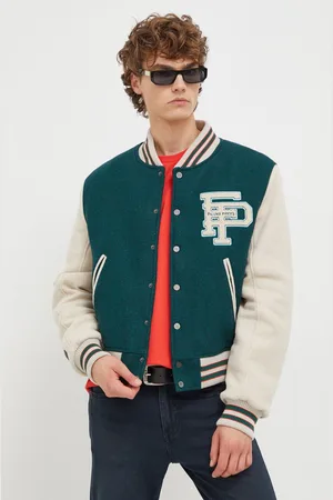 Filling pieces Kurtka bomber wełniana Varsity Jacket kolor przejściowa oversize 78616982011
