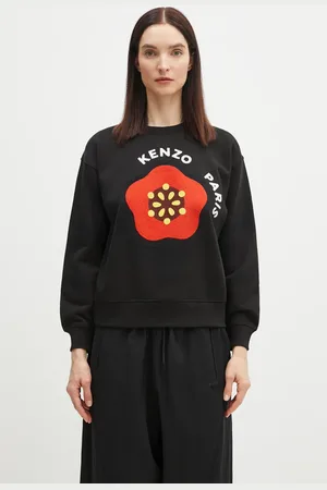 Kenzo Bluza bawełniana damska kolor wzorzysta FF52SW1894MF.99J