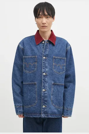 ICECREAM Kurtka jeansowa Denim Chore męska kolor przejściowa oversize ICD007