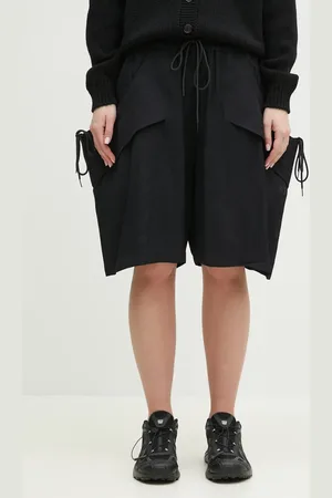 Y-3 Szorty Rayon Twill Shorts damskie kolor gładkie high waist JD1764
