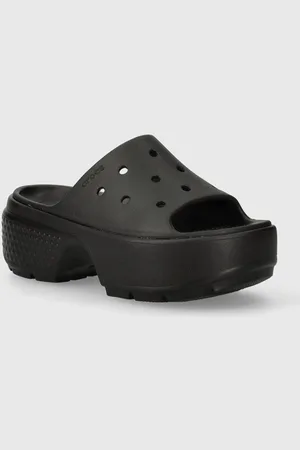 Crocs Klapki Stomp Slide damskie kolor na platformie 209346