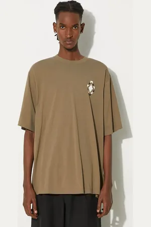 MARCELO BURLON T-shirt bawełniany Bandana Cross Over Tee męski kolor z nadrukiem CMAA054F24JER0026E6F