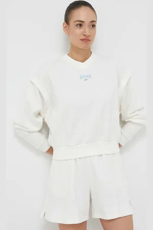 Reebok Bluza damska kolor melanżowa HT7856-CHALK