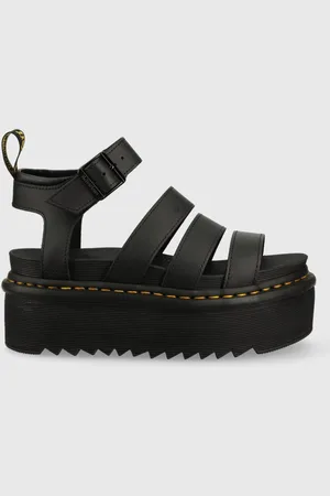 Dr. Martens Sandały skórzane Blaire Quad damskie kolor na platformie DM27296001
