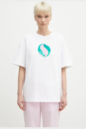 Fiorucci T-shirt bawełniany Big Lollipop Print Boxy T-Shirt damski kolor U02SPTSH103CJ01WH04