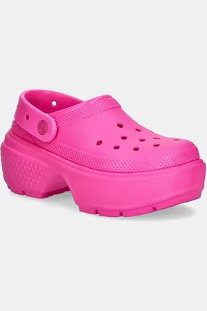 Crocs Klapki Stomp Clog damskie kolor na platformie 209347