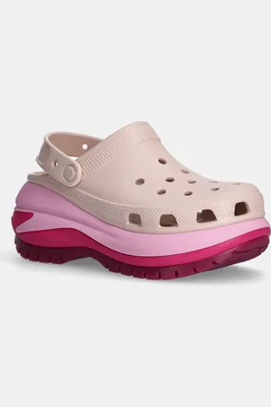 Crocs Klapki Mega Crush Matte Clog damskie kolor na platformie 210749