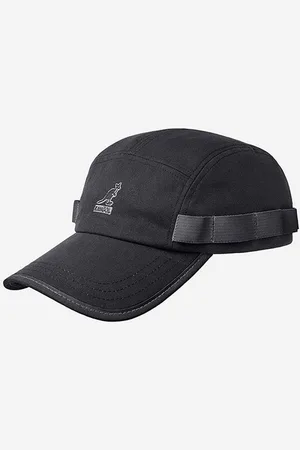 Kangol Czapka z daszkiem bawełniana Wax Utility 5 Panel kolor z aplikacją K5329-BLACK