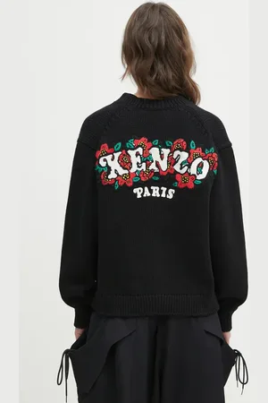 Kenzo Kardigan wełniany x Verdy damski kolor ciepły FF52CA4773CX.99J