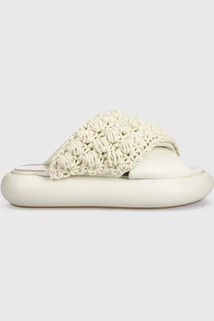 J.W.Anderson Klapki Crochet Twister damskie kolor na platformie ANW42027A