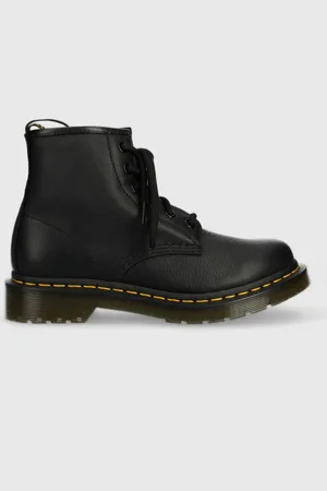 Dr. Martens Workery skórzane 101 damskie kolor na platformie DM30700001